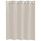 vidaXL Voile-Vorhang mit Vorhängen 2 pcs Sand 140 x 140 cm Polyester