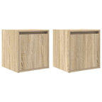 vidaXL Wand-Nachttische 2 Stk. Sonoma-Eiche 38x34x40 cm