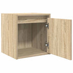 vidaXL Wand-Nachttische 2 Stk. Sonoma-Eiche 38x34x40 cm