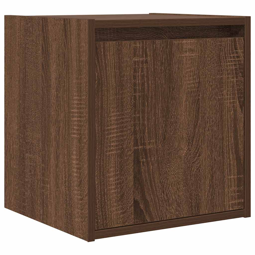 vidaXL Wand-Nachttisch Braun Eichen-Optik 38x34x40 cm