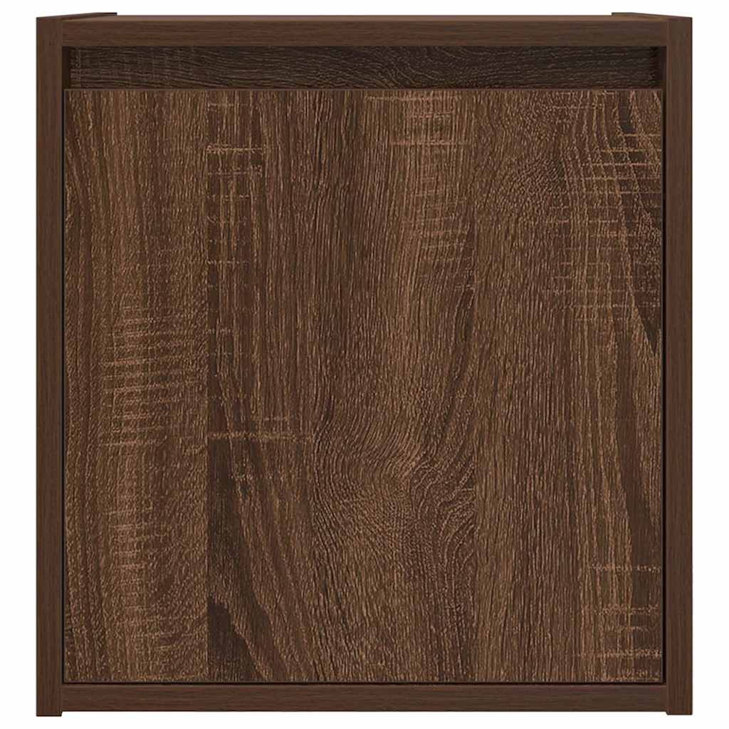 vidaXL Wand-Nachttisch Braun Eichen-Optik 38x34x40 cm
