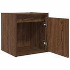 vidaXL Wand-Nachttische 2 Stk. Braun Eichen-Optik 38x34x40 cm