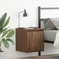 vidaXL Wand-Nachttische 2 Stk. Braun Eichen-Optik 38x34x40 cm