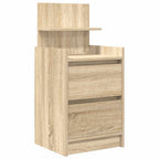 vidaXL Nachttische mit 2 Schubladen 2 Stk. Sonoma-Eiche 38x34x80 cm