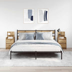 vidaXL Nachttische mit 2 Schubladen 2 Stk. Artisan-Eiche 38x34x80 cm