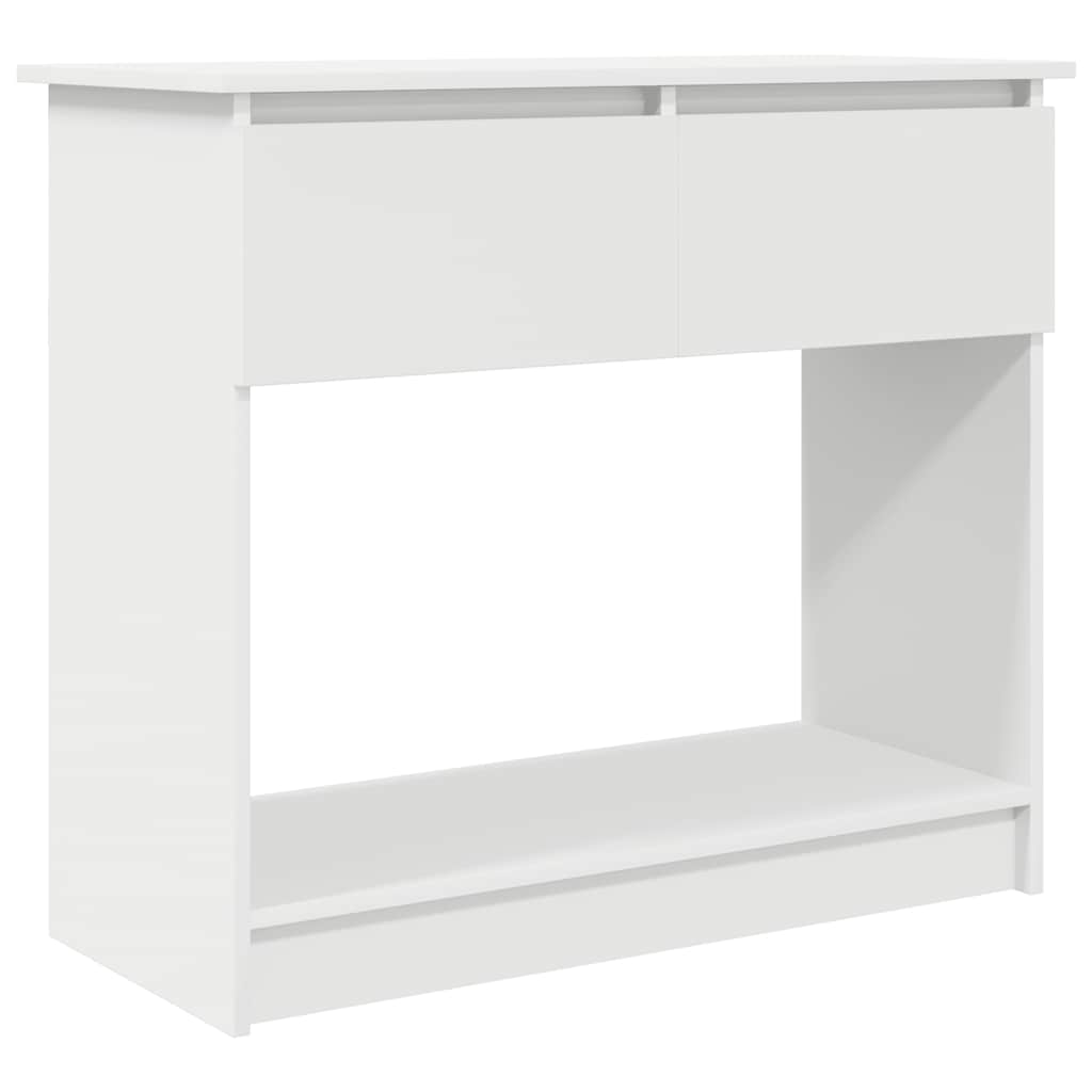 vidaXL Konsolentisch mit Schubladen Weiß 85,5x38,5x74,5 cm