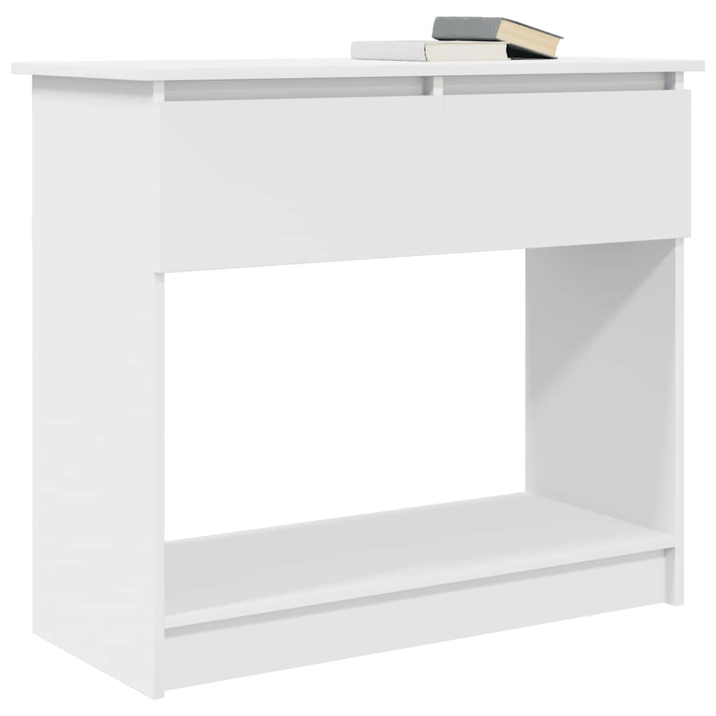 vidaXL Konsolentisch mit Schubladen Weiß 85,5x38,5x74,5 cm