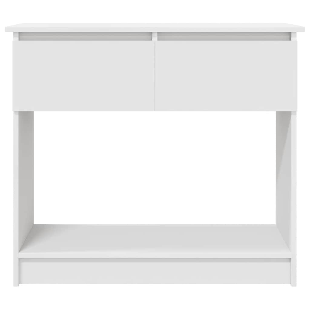 vidaXL Konsolentisch mit Schubladen Weiß 85,5x38,5x74,5 cm