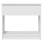 vidaXL Konsolentisch mit Schubladen Weiß 85,5x38,5x74,5 cm