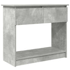vidaXL Konsolentisch mit Schubladen Betongrau 85,5x38,5x74,5 cm