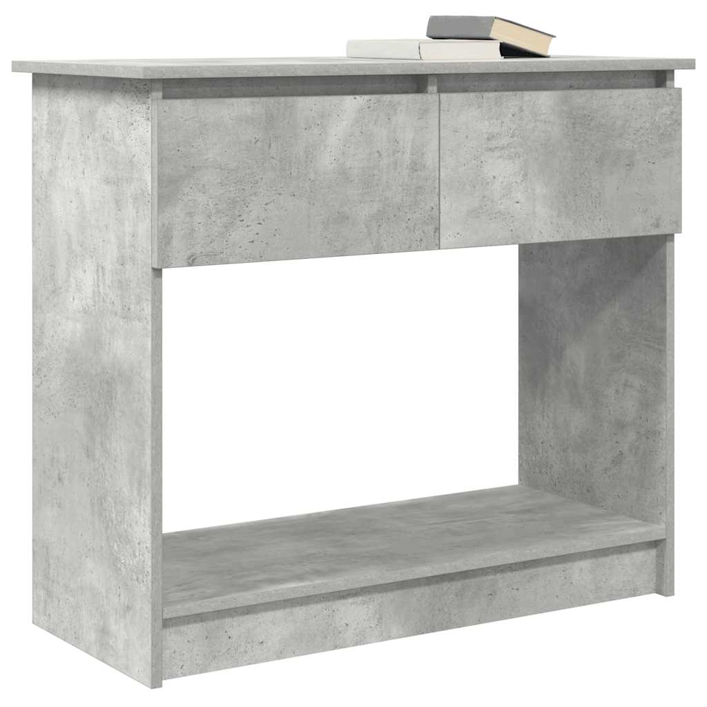 vidaXL Konsolentisch mit Schubladen Betongrau 85,5x38,5x74,5 cm