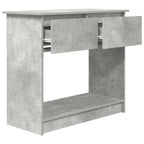 vidaXL Konsolentisch mit Schubladen Betongrau 85,5x38,5x74,5 cm