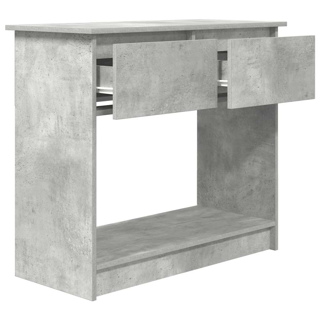 vidaXL Konsolentisch mit Schubladen Betongrau 85,5x38,5x74,5 cm