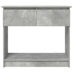 vidaXL Konsolentisch mit Schubladen Betongrau 85,5x38,5x74,5 cm
