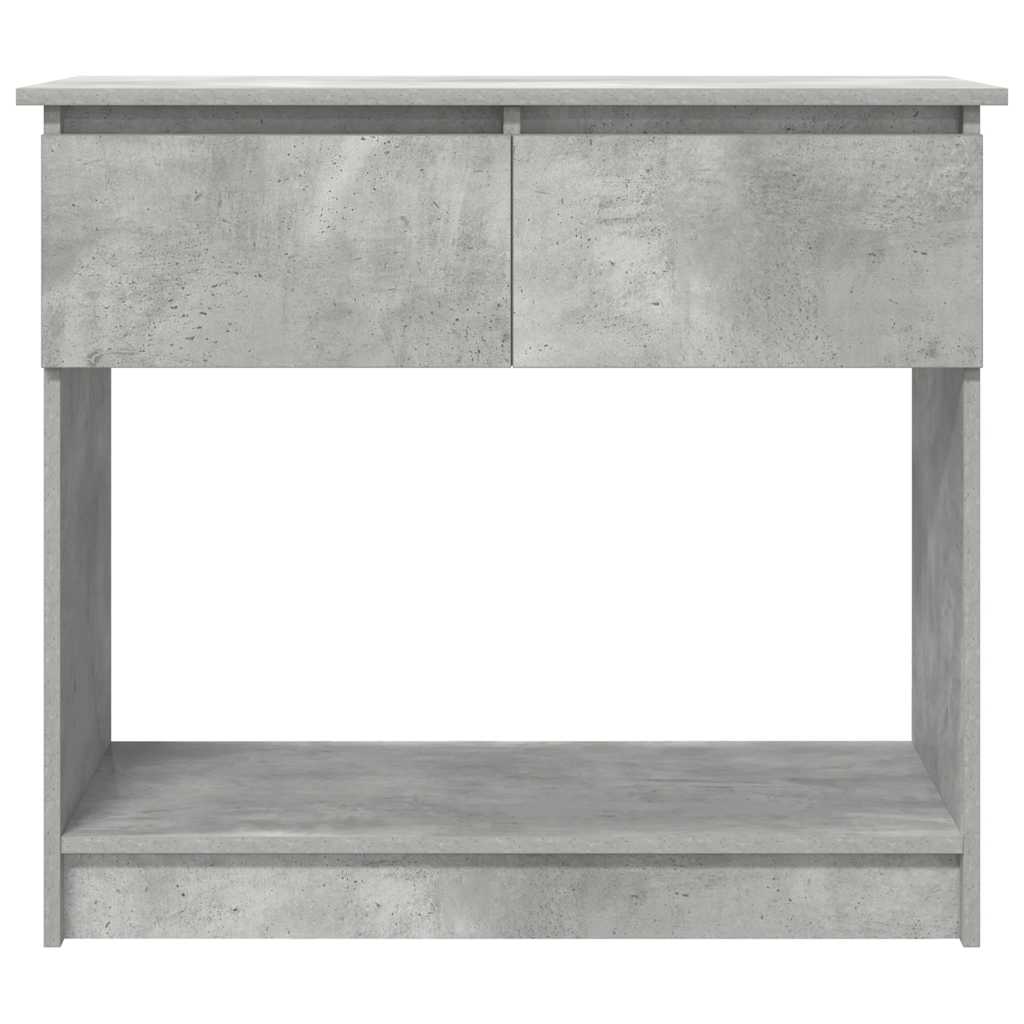 vidaXL Konsolentisch mit Schubladen Betongrau 85,5x38,5x74,5 cm