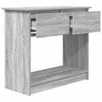 vidaXL Konsolentisch mit Schubladen Grau Sonoma 85,5x38,5x74,5 cm