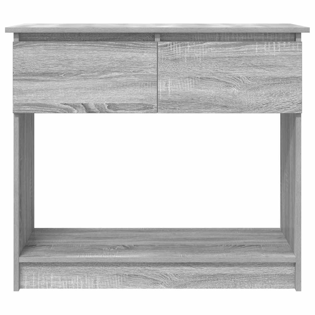vidaXL Konsolentisch mit Schubladen Grau Sonoma 85,5x38,5x74,5 cm