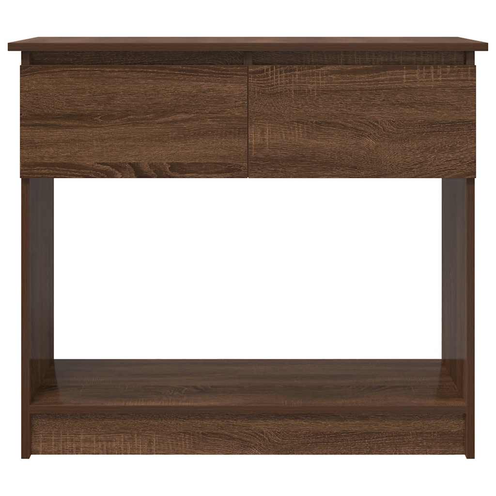 vidaXL Konsolentisch mit Schubladen Braun Eiche-Optik 85,5x38,5x74,5cm