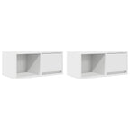 vidaXL TV-Schränke 2 Stk. Weiß 60x31x25,5 cm Holzwerkstoff
