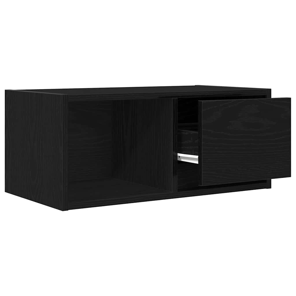 vidaXL TV-Schränke 2 Stk. Schwarz Eichen-Optik 60x31x25,5 cm