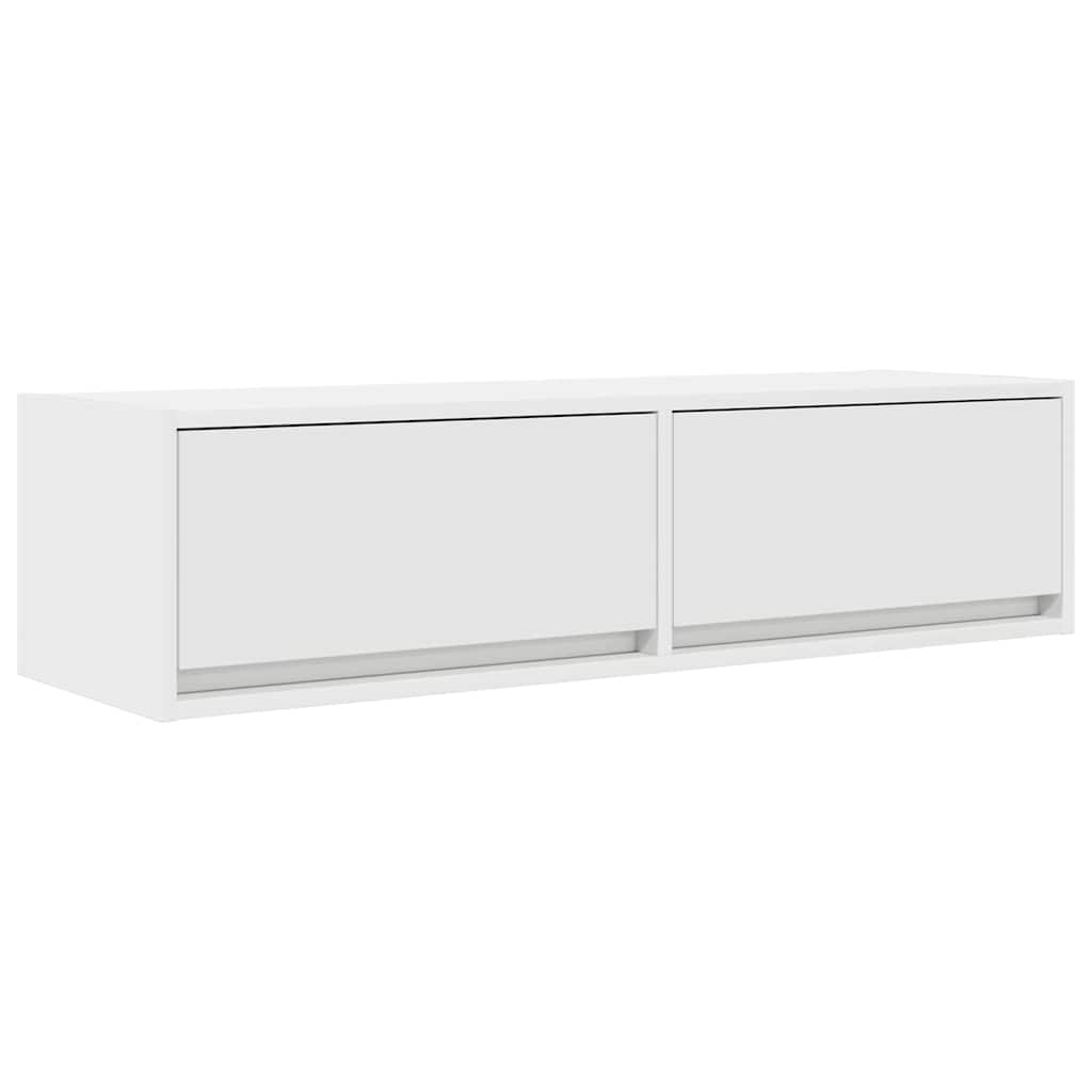 vidaXL TV-Schränk mit Schubladen Weiß 100 x 31 x 25,5 cm Holzwerkstoff