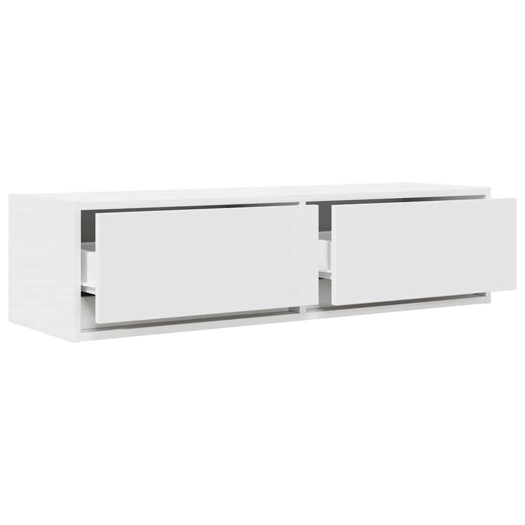 vidaXL TV-Schränk mit Schubladen Weiß 100 x 31 x 25,5 cm Holzwerkstoff