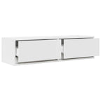 vidaXL TV-Schränk mit Schubladen Weiß 100 x 31 x 25,5 cm Holzwerkstoff