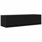 vidaXL TV-Schränk Wandmontiert Schwarz Eichen-Optik 100 x 31 x 25,5 cm