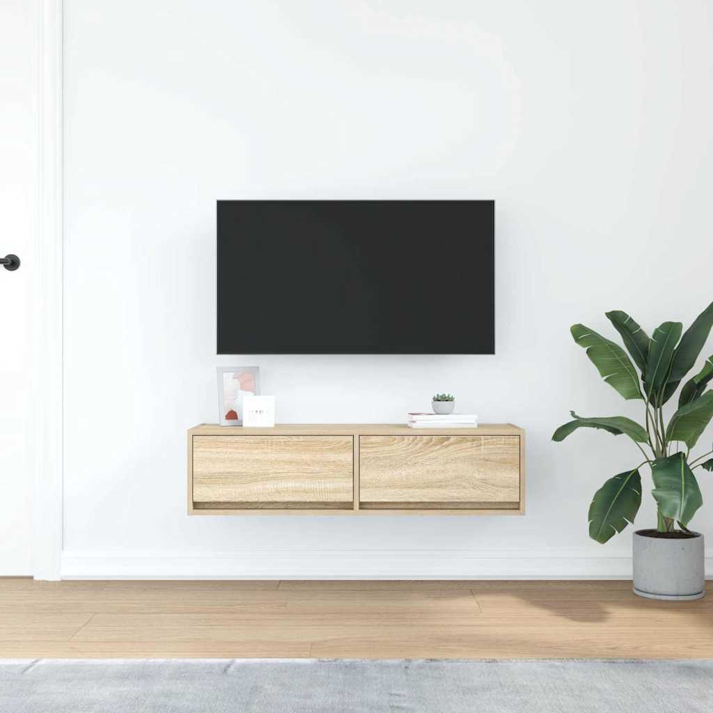 vidaXL TV-Schränk Sonoma-Eiche 100 x 31 x 25,5 cm Holzwerkstoff
