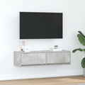 vidaXL TV-Schränk Betongrau 100 x 31 x 25,5 cm Holzwerkstoff