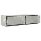 vidaXL TV-Schränk Betongrau 100 x 31 x 25,5 cm Holzwerkstoff