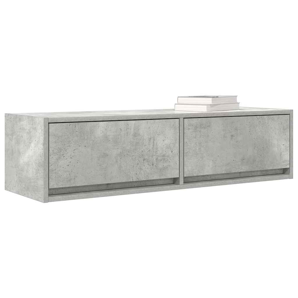 vidaXL TV-Schränk Betongrau 100 x 31 x 25,5 cm Holzwerkstoff