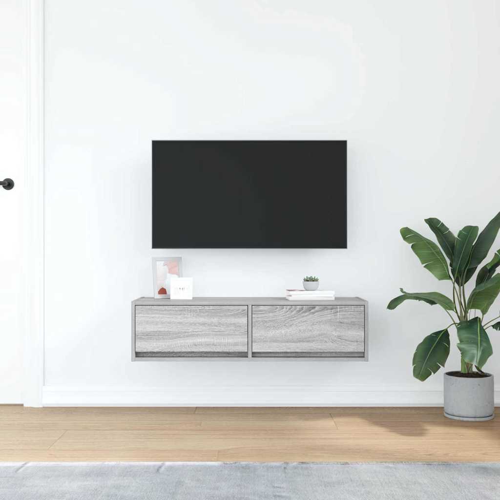 vidaXL TV-Schränk Grau Sonoma 100 x 31 x 25,5 cm Holzwerkstoff