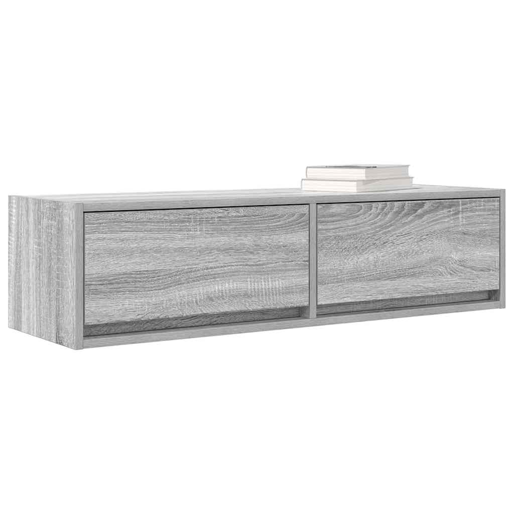 vidaXL TV-Schränk Grau Sonoma 100 x 31 x 25,5 cm Holzwerkstoff