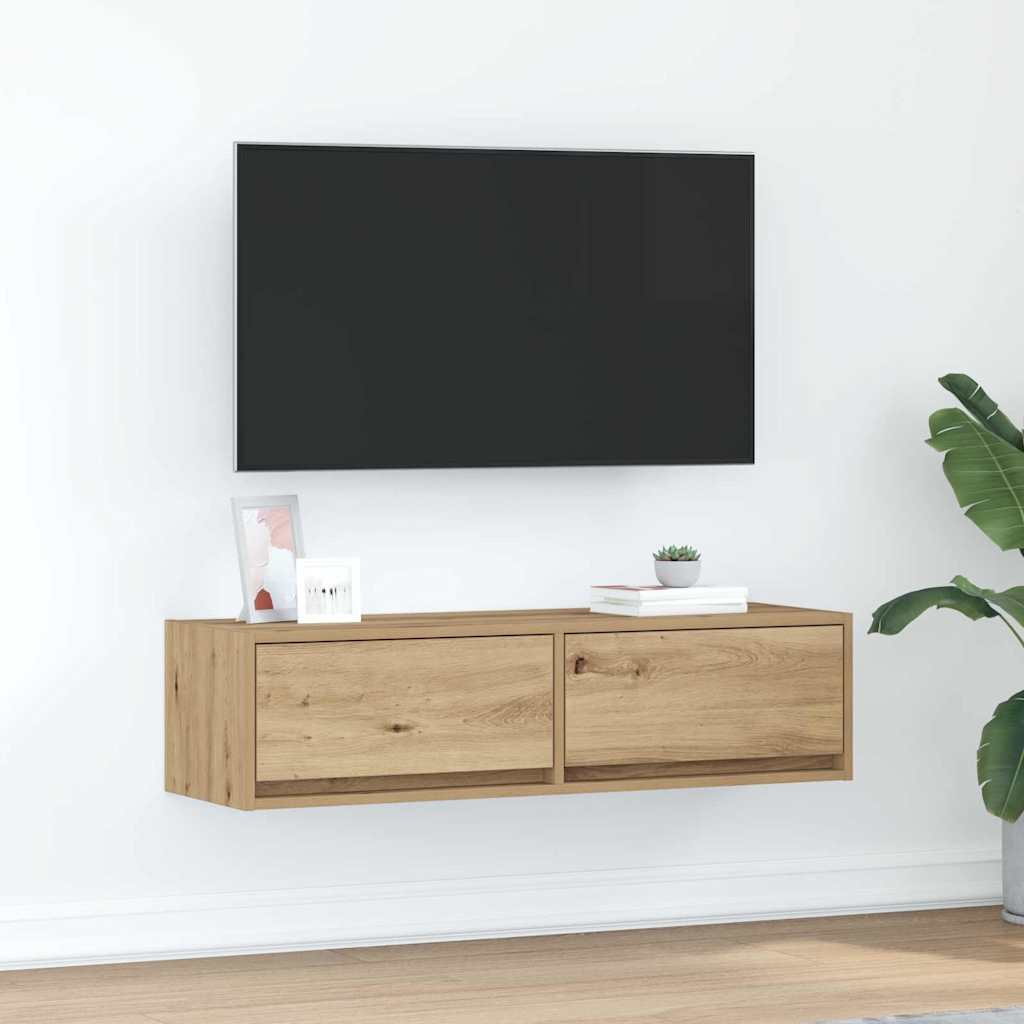 vidaXL TV-Schränk Artisan-Eiche 100 x 31 x 25,5 cm Holzwerkstoff