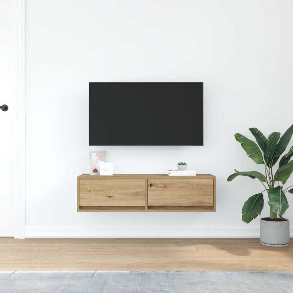 vidaXL TV-Schränk Artisan-Eiche 100 x 31 x 25,5 cm Holzwerkstoff
