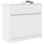 vidaXL Sideboard mit Schublade Weiß 80x34x76 cm Holzwerkstoff