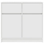 vidaXL Sideboard mit Schublade Weiß 80x34x76 cm Holzwerkstoff