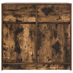 vidaXL Sideboard mit Schublade Räuchereiche 80x34x76 cm Holzwerkstoff
