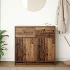 vidaXL Sideboard mit Schublade Altholz-Optik 80x34x76 cm Holzwerkstoff