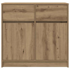 vidaXL Sideboard mit Schublade Artisan-Eiche 80x34x76 cm Holzwerkstoff