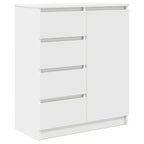 vidaXL Sideboard mit Schubladen Weiß 71x35x84 cm Holzwerkstoff