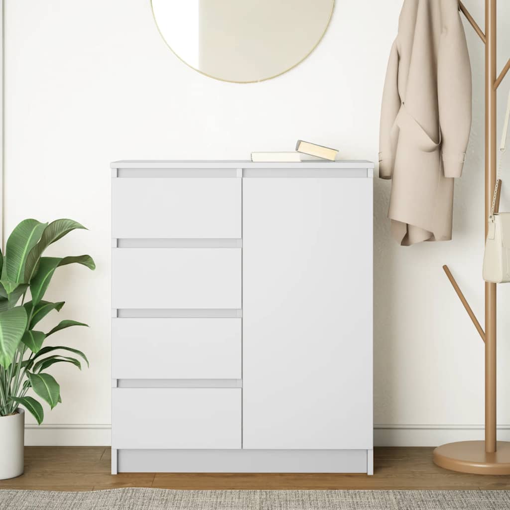 vidaXL Sideboard mit Schubladen Weiß 71x35x84 cm Holzwerkstoff