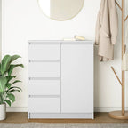 vidaXL Sideboard mit Schubladen Weiß 71x35x84 cm Holzwerkstoff