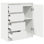 vidaXL Sideboard mit Schubladen Weiß 71x35x84 cm Holzwerkstoff