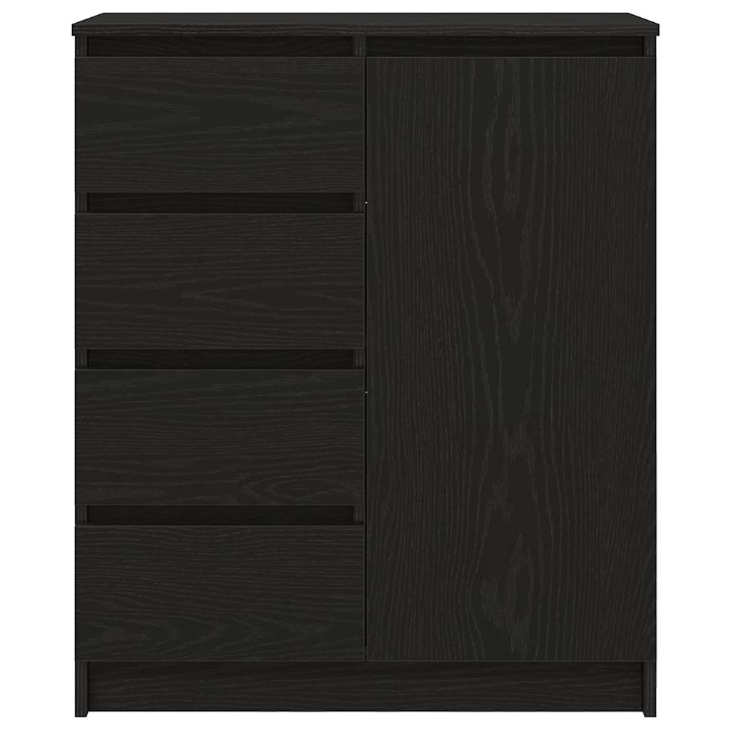 vidaXL Sideboard mit Schubladen Schwarz Eichen-Optik 71x35x84 cm