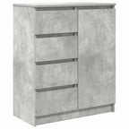 vidaXL Sideboard mit Schubladen Betongrau 71x35x84 cm Holzwerkstoff