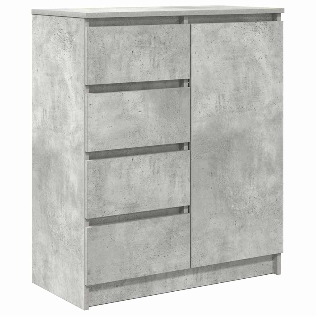 vidaXL Sideboard mit Schubladen Betongrau 71x35x84 cm Holzwerkstoff