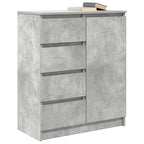 vidaXL Sideboard mit Schubladen Betongrau 71x35x84 cm Holzwerkstoff