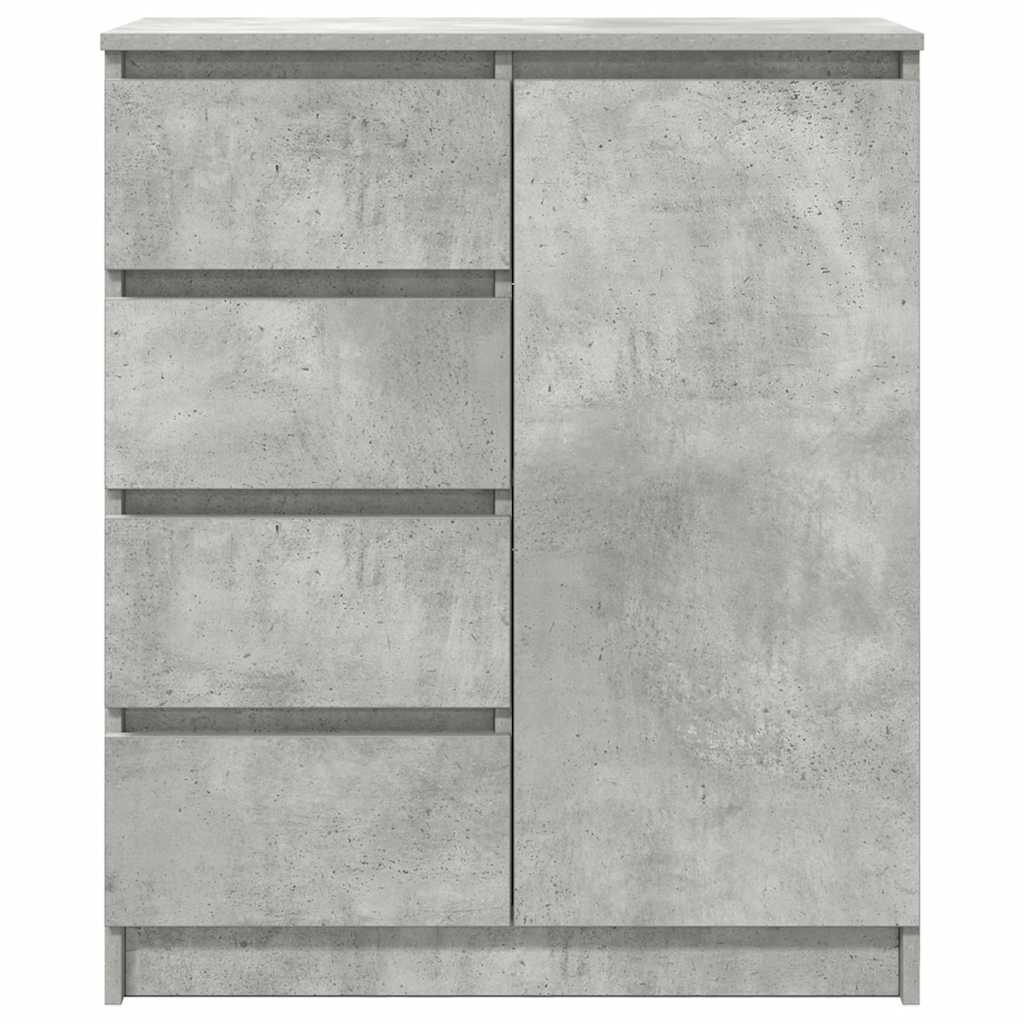 vidaXL Sideboard mit Schubladen Betongrau 71x35x84 cm Holzwerkstoff